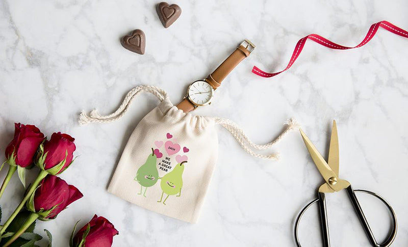 Personalized Love Themed Small Gift Bags -
