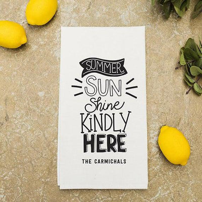 Personalized Summer Tea Towels -