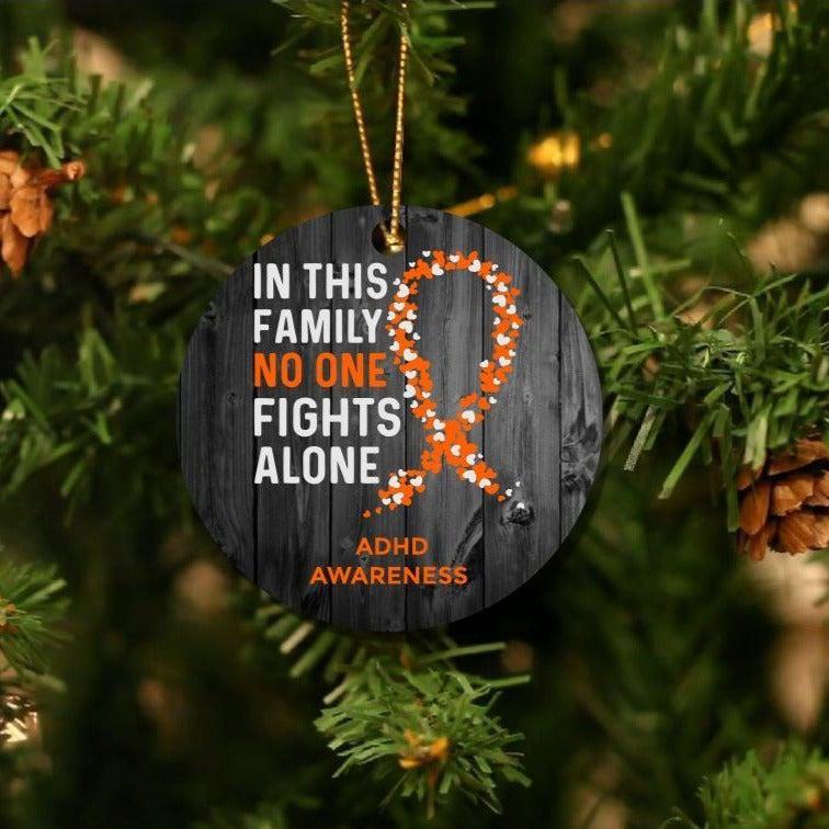 Personalizable No One Fights Alone Christmas Ornaments -  - Qualtry