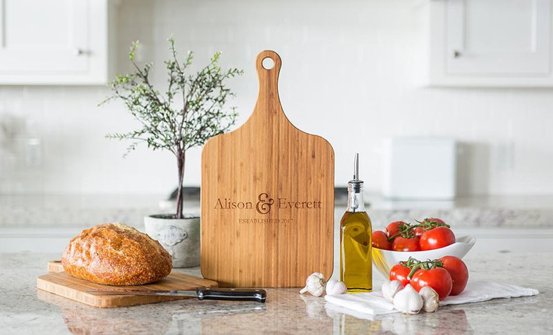 Personalized Handled Serving Boards (Modern Collection)- XL -  - Qualtry