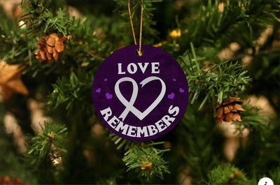 Personalizable No One Fights Alone Christmas Ornaments -  - Qualtry
