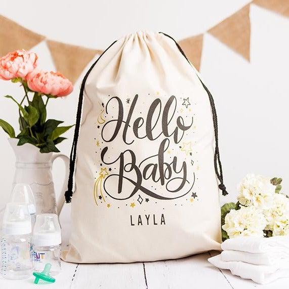 Personalized Jumbo Baby Gift Bags -
