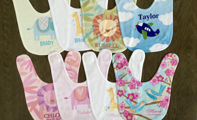Personalized Baby Bibs - 8 Designs -  - Qualtry