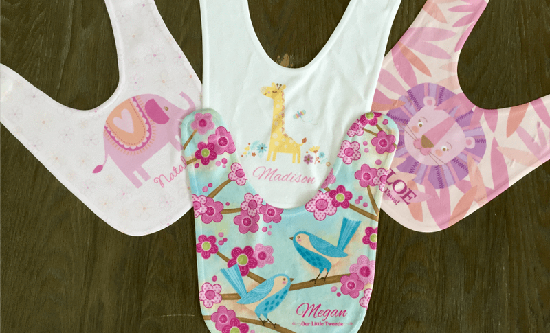 Personalized Baby Bibs - 8 Designs -  - Qualtry