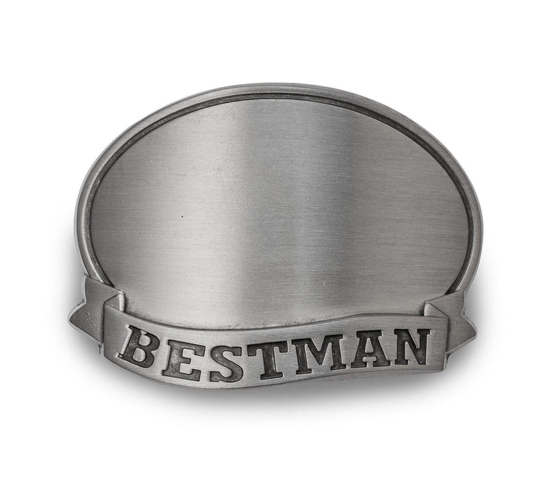 Personalized Groomsmen Cocktail Shaker with Pewter Medallion - Bestman - JDS