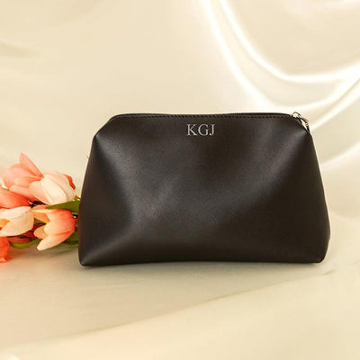 Personalized Vegan Leather Clutch - Classic Black - Qualtry