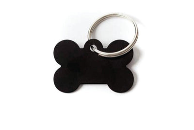Personalized Large Pet Tags - Black - Qualtry
