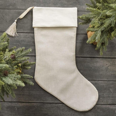 Stockings - Brown Cotton Stocking With Tassel