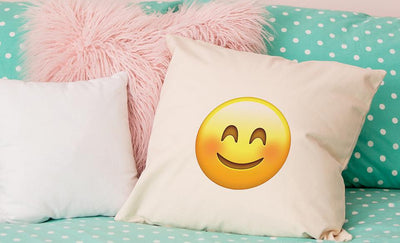 Personalized Emoji Throw Pillow Covers -  - Qualtry