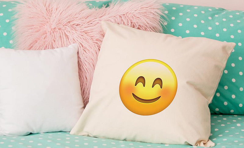 Personalized Emoji Throw Pillow Covers -  - Qualtry