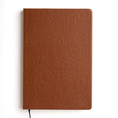 Personalized Brown Faux Leather Journals -