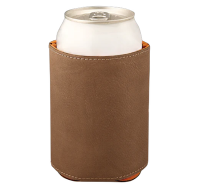 Personalized Can Coolers - Dark Brown