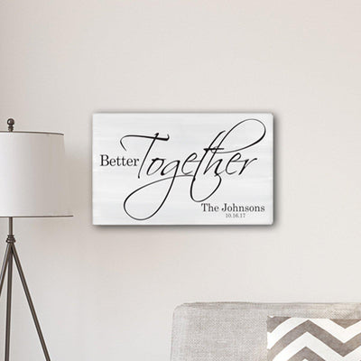 Personalized Better Together Farmhouse Sign 14" x 24" -  - JDS