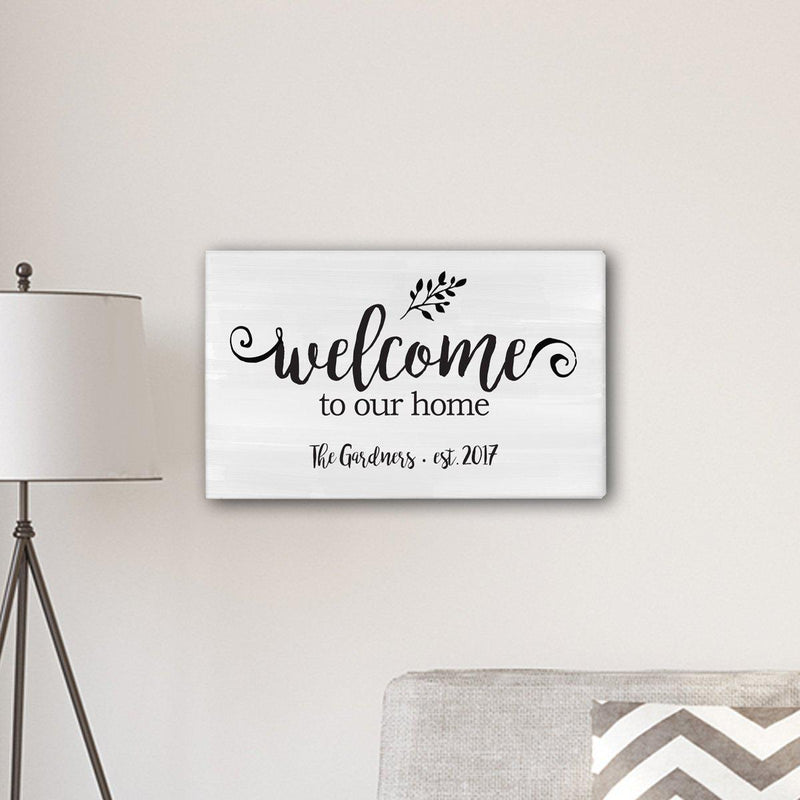 Personalized Welcome To our Home Sign 14" x 24" - Default Title - JDS