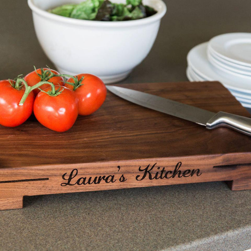 Personalized Walnut Butcher Block Chopping Boards -  - Qualtry