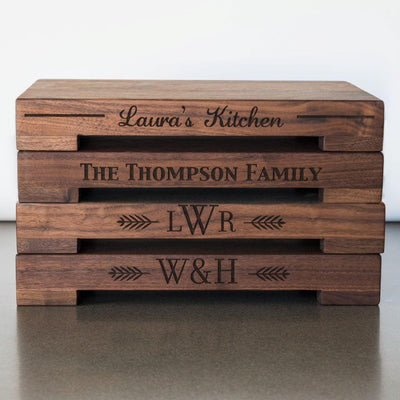 Personalized Walnut Butcher Block Chopping Boards -  - Qualtry