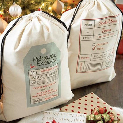 Personalized Jumbo Christmas Gift Bags -