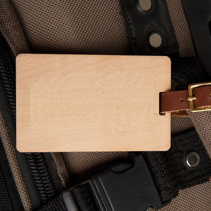 Personalized Wood Luggage Tags -  - Qualtry