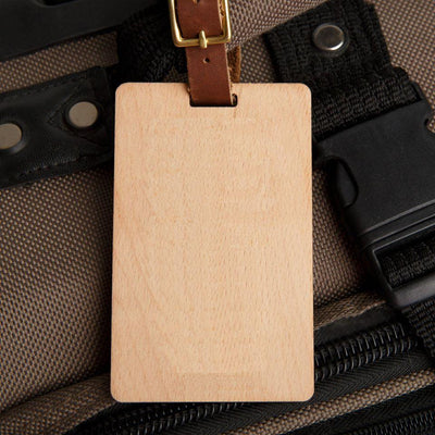 Personalized Wood Luggage Tags -  - Qualtry