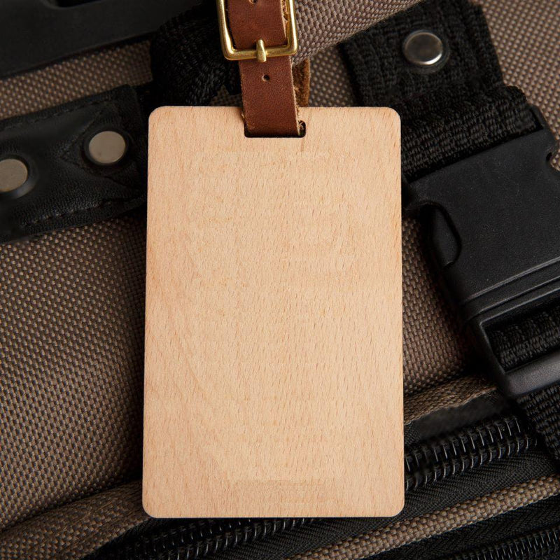 Personalized Wood Luggage Tags -  - Qualtry
