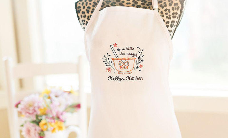 Personalized Embroidered Aprons -  - Qualtry