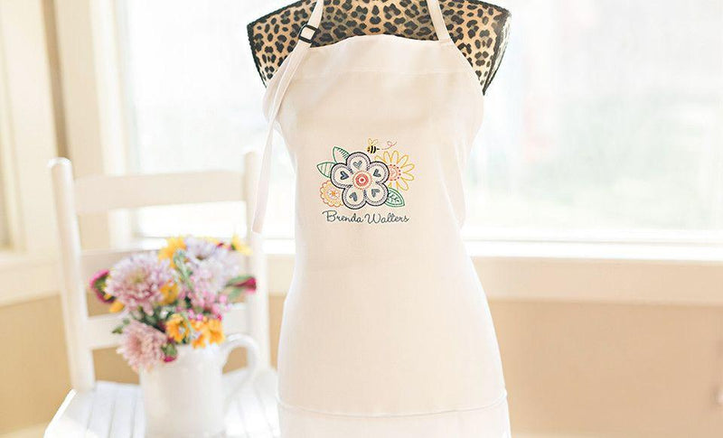 Personalized Embroidered Aprons -  - Qualtry