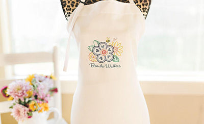 Personalized Embroidered Aprons -  - Qualtry