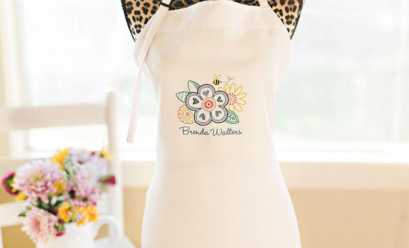 Personalized Embroidered Aprons -  - Qualtry
