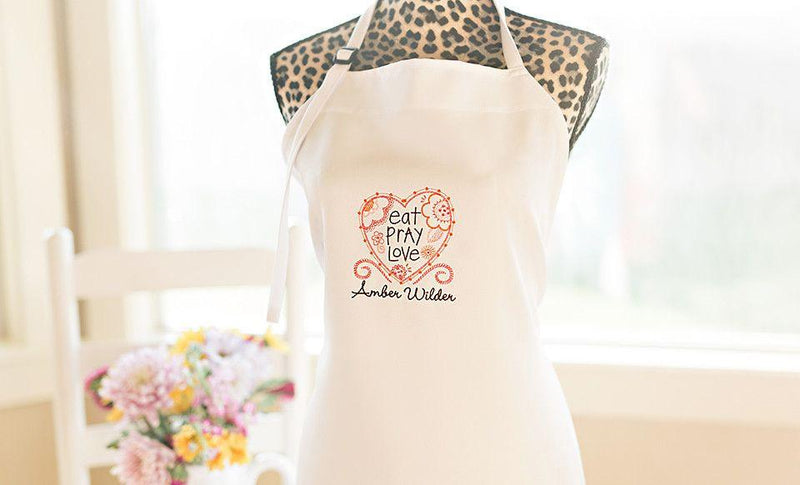 Personalized Embroidered Aprons -  - Qualtry