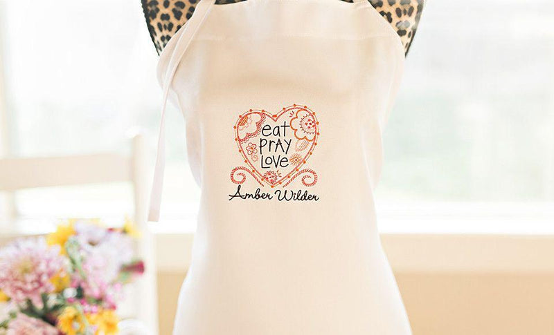 Personalized Embroidered Aprons -  - Qualtry