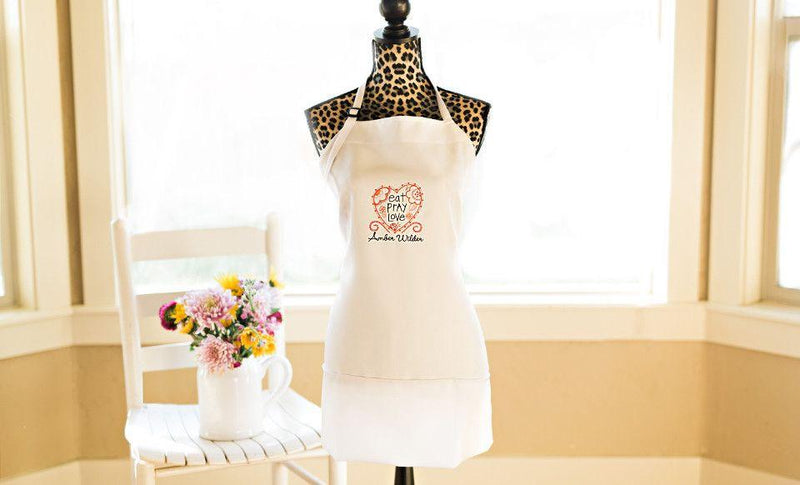 Personalized Embroidered Aprons -  - Qualtry