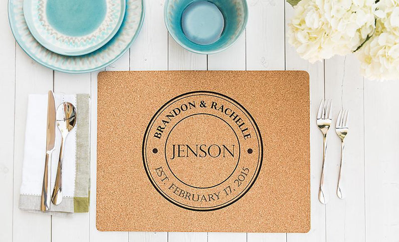 Personalized Cork Placemats -  - Qualtry