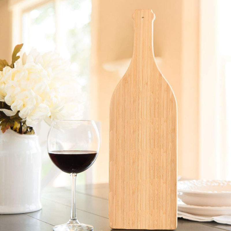 Sublimation Blank Wine Bottle Shape Glass Cutting Board