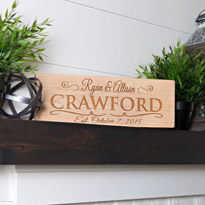 Personalized Family Name House Signs -