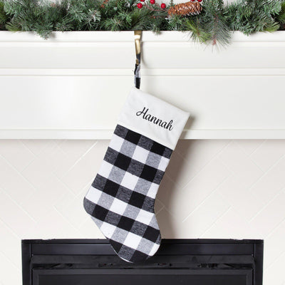 Personalized Plaid Christmas Stockings -  - Qualtry