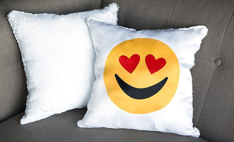 Love-themed Two-tone Sequin Pillow Covers -  - Qualtry