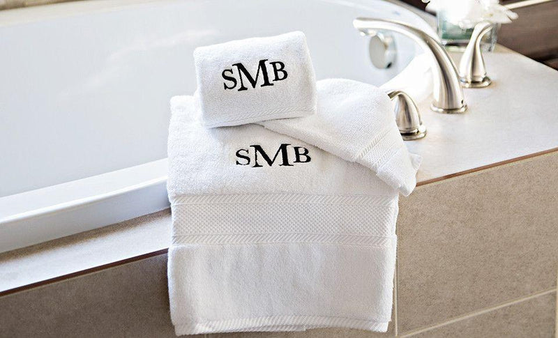 Monogrammed Luxury Bath Towel Gift Set - SMB - Qualtry