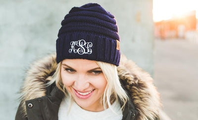 Women's Personalized Beanie Hats -  - Qualtry