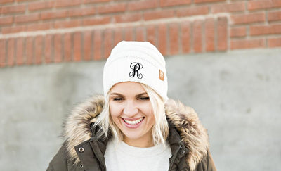 Women's Personalized Beanie Hats -  - Qualtry