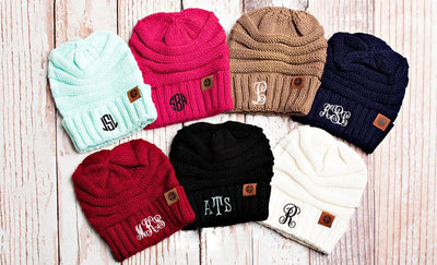 Women's Personalized Beanie Hats -  - Qualtry