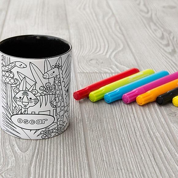 Personalized Kids Coloring Mugs -  - Qualtry