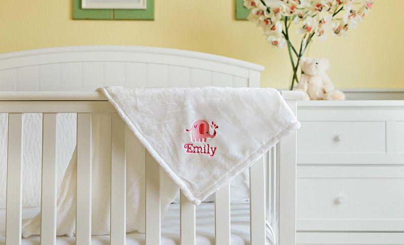 Personalized Embroidered Baby Blankets with Animal Designs -  - Qualtry