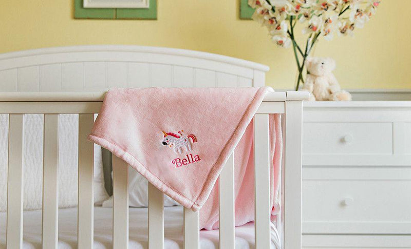 Personalized Embroidered Baby Blankets with Animal Designs -  - Qualtry