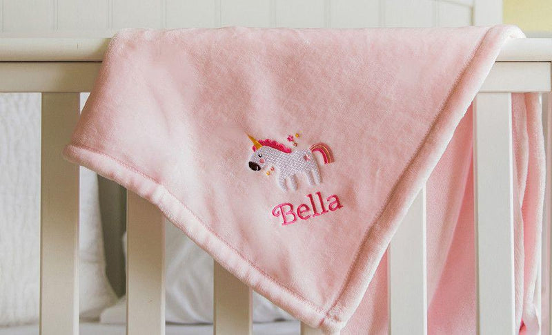 Personalized Embroidered Baby Blankets with Animal Designs -  - Qualtry