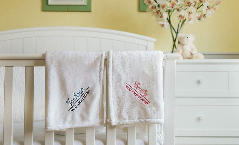 Personalized Embroidered Baby Blankets with Animal Designs -  - Qualtry