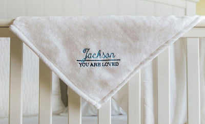Personalized Embroidered Baby Blankets with Animal Designs -  - Qualtry