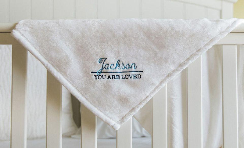 Personalized Embroidered Baby Blankets with Animal Designs -  - Qualtry