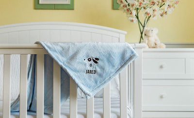 Personalized Embroidered Baby Blankets with Animal Designs -  - Qualtry