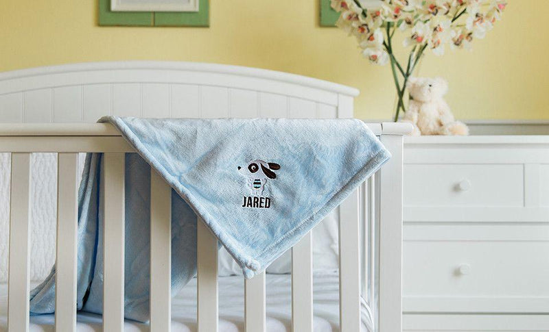 Personalized Embroidered Baby Blankets with Animal Designs -  - Qualtry