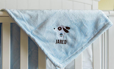 Personalized Embroidered Baby Blankets with Animal Designs -  - Qualtry